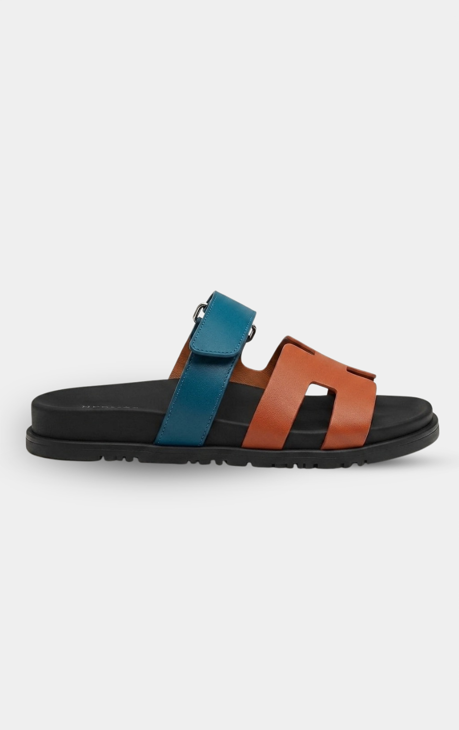 Hermès Chypre Blue & Brown Sandal
