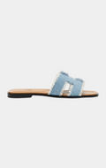 Hermès Oran Bleu Clair Sandal
