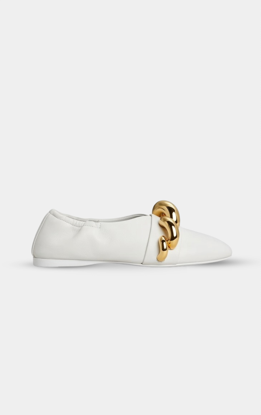 ALAÏA WHITE JEWEL SLIPPERS IN LEATHER