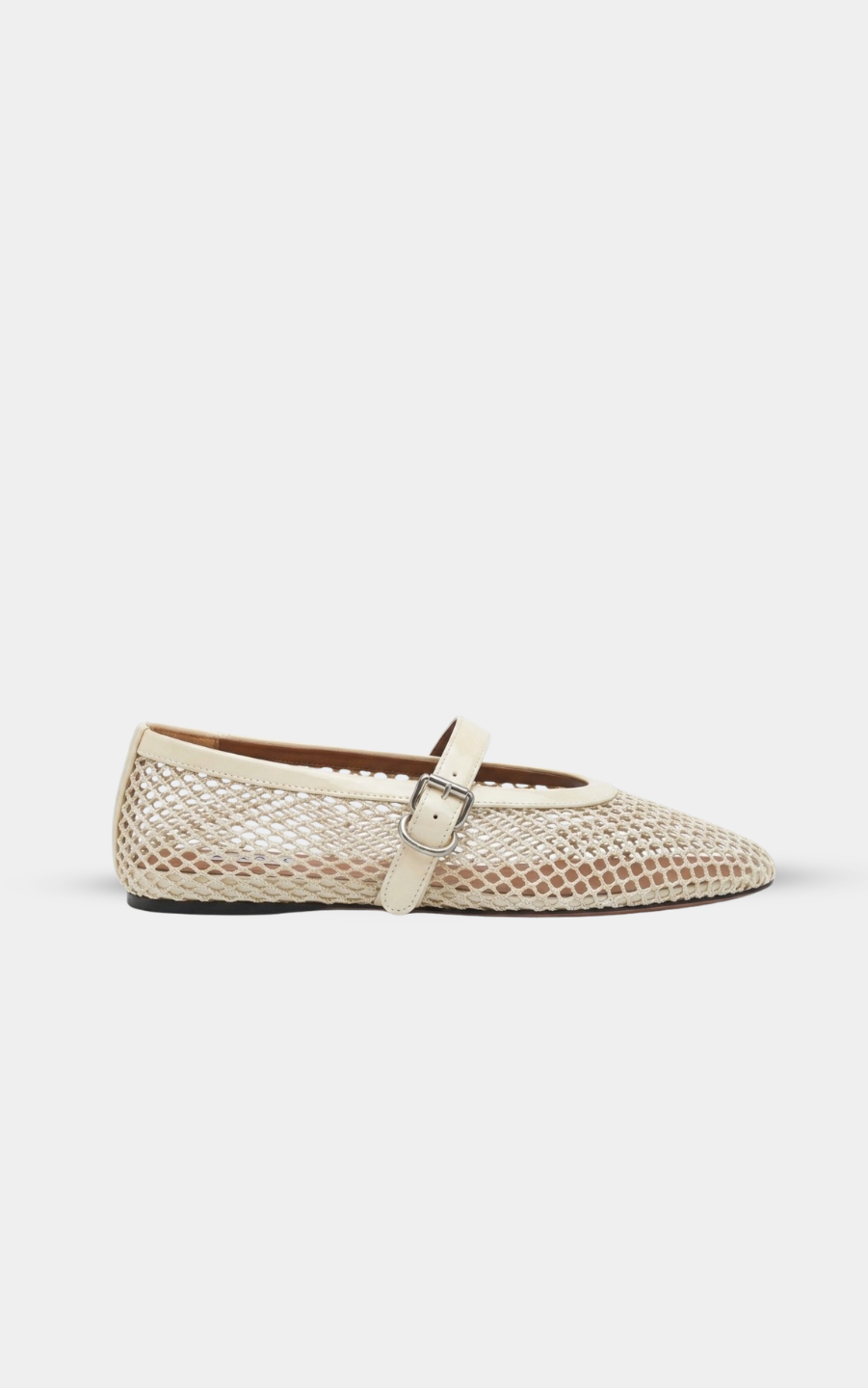 ALAÏA SAND BALLET FLATS IN FISHNET