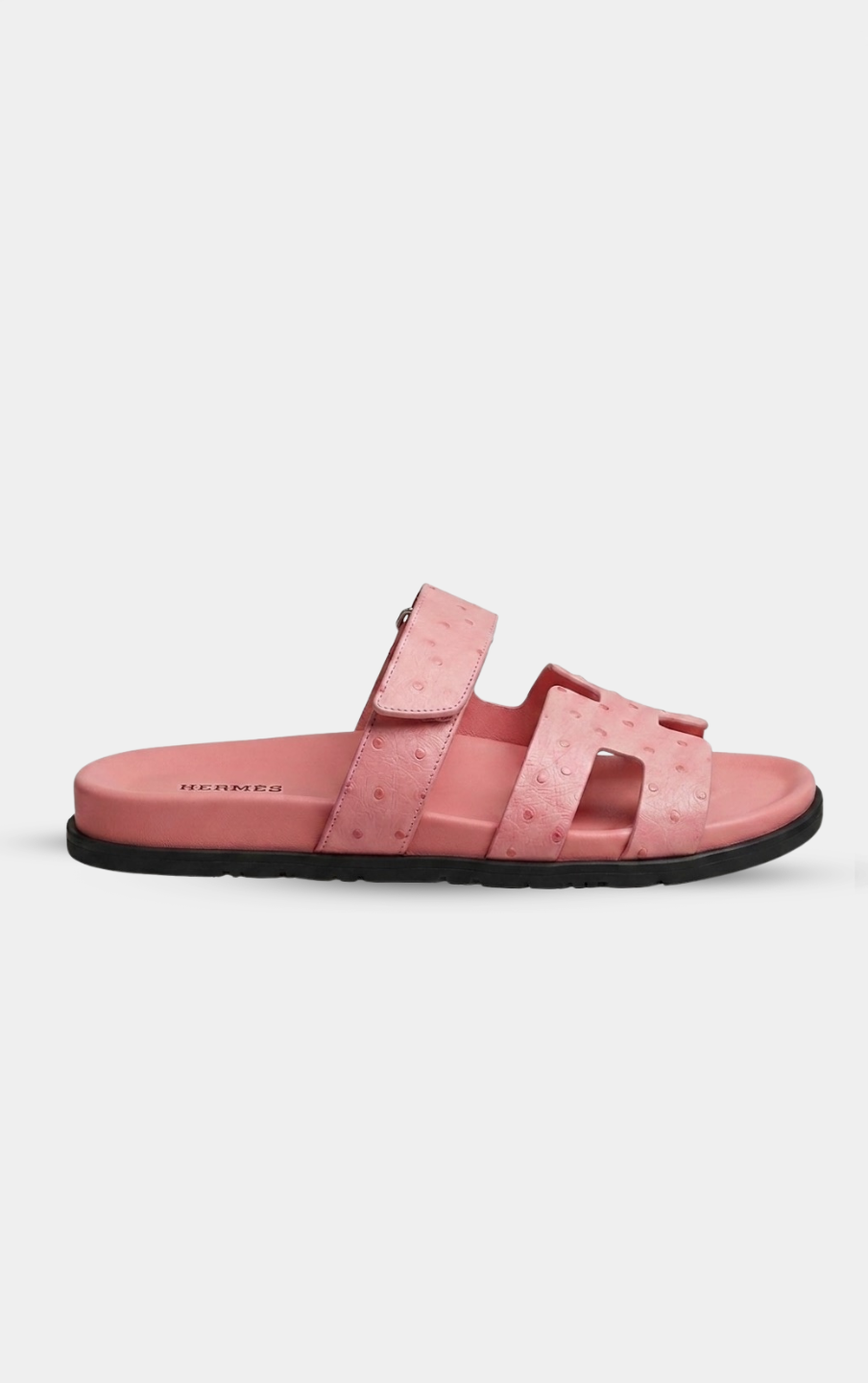 Hermès Chypre Pink Ostrich Leather Sandal