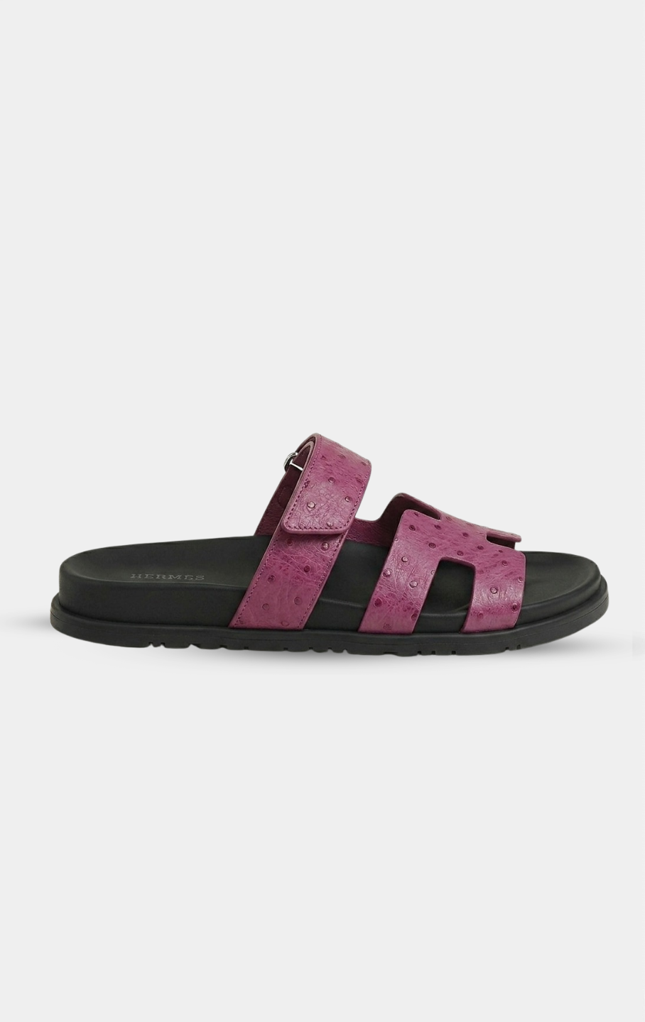Hermès Chypre Mauve  Ostrich Leather Sandal