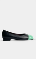 CHANEL Black & Green pumps '26 Ballets Flats
