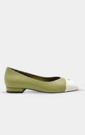 CHANEL Green & White pumps '26 Ballets Flats