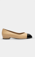 CHANEL Beige & Black pumps '26 Ballets Flats