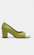 CHANEL Green & White pumps '26 Heels