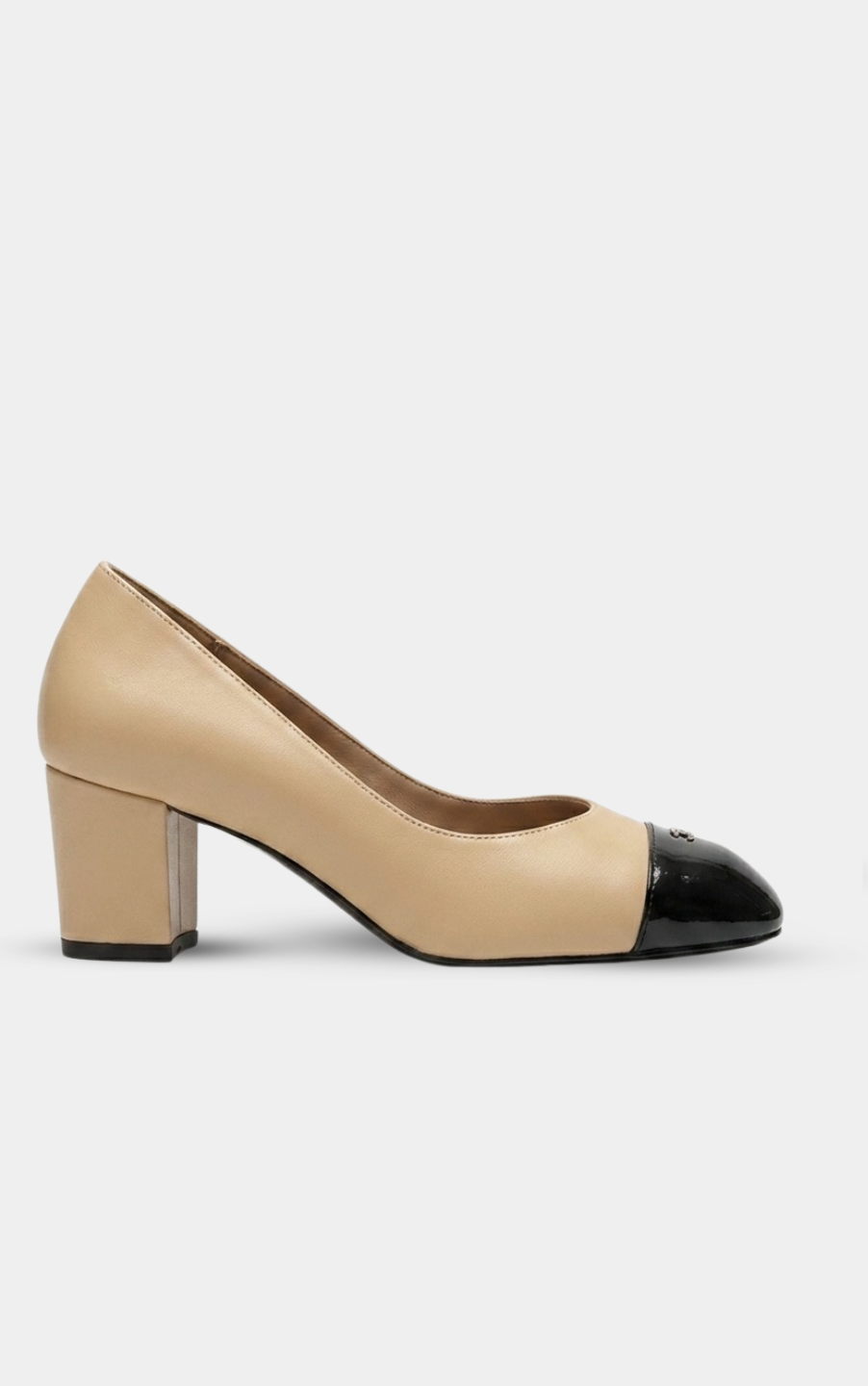CHANEL Beige & Black pumps '26 Heels