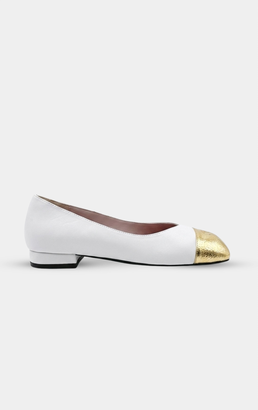 CHANEL White & Gold pumps '26 Ballets Flats