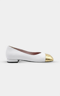 CHANEL White & Gold pumps '26 Ballets Flats