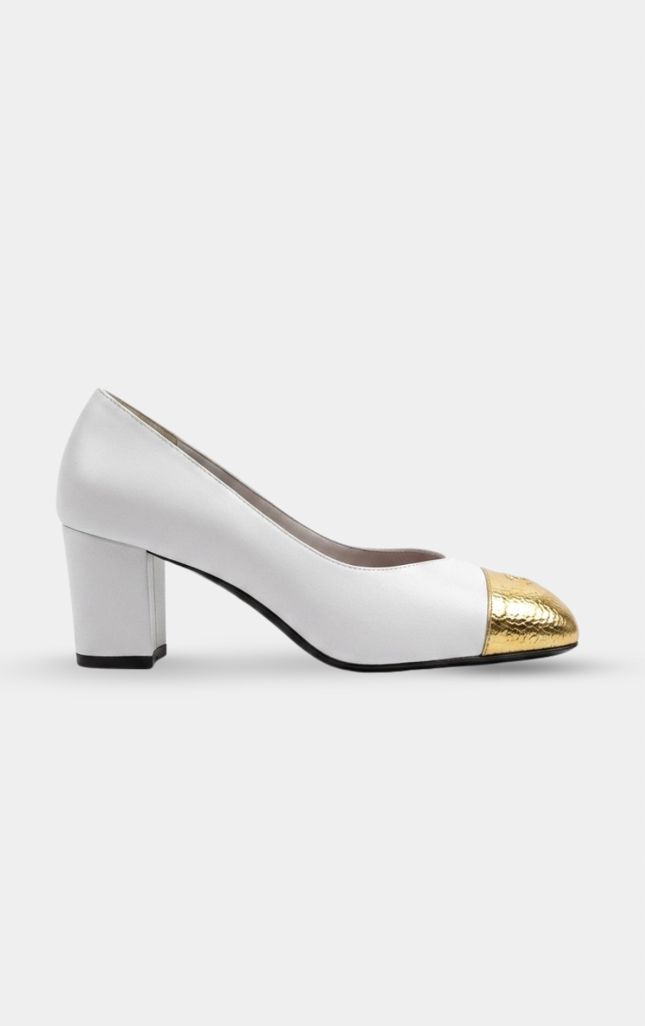 CHANEL White & Gold pumps '26 Heels