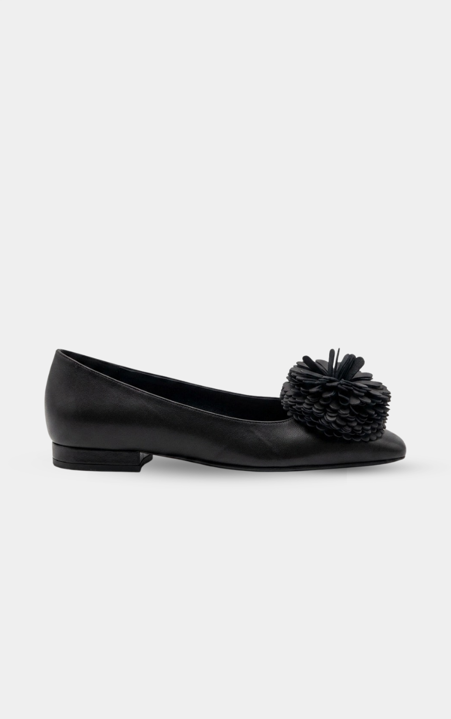 CHANEL Black Camellia SS26 Ballerina flats