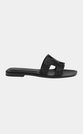 Hermès Oran Black Crystal Sandal