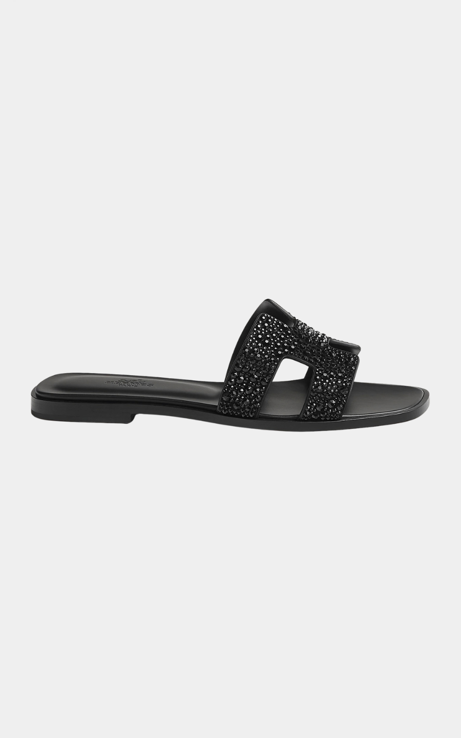 Hermès Oran Black Crystal Sandal