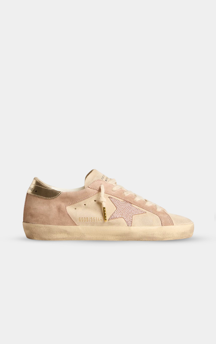 GGDB Super star in pale pink suede