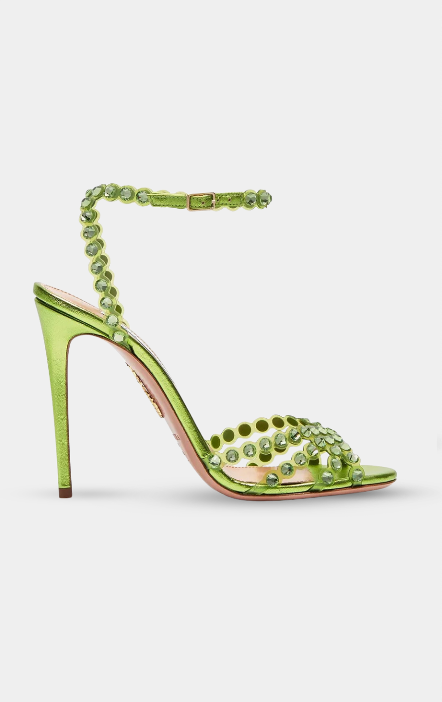 AQUAZZURA Tequila Green Sandal 105
