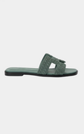 Hermès Oran Braided Goat Sandals