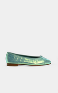 Chanel Iridescent Green Croco Ballet Flat