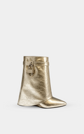 GIVENCHY Shark Lock Ankle Boots In Silver
