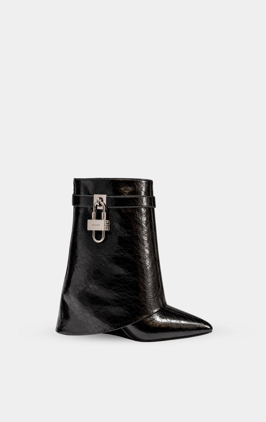 GIVENCHY Shark Lock Ankle Boots In Black