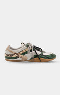 MIU MIU X New Balance Gymnasium Green Snakeskin Sneakers