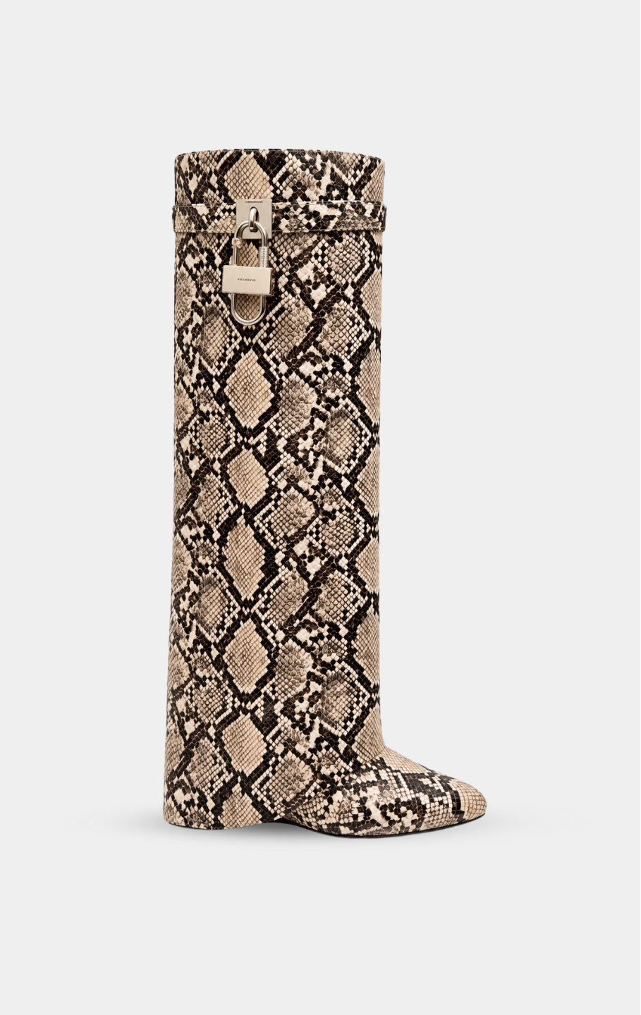 GIVENCHY Shark Lock Boots in Snakeskin