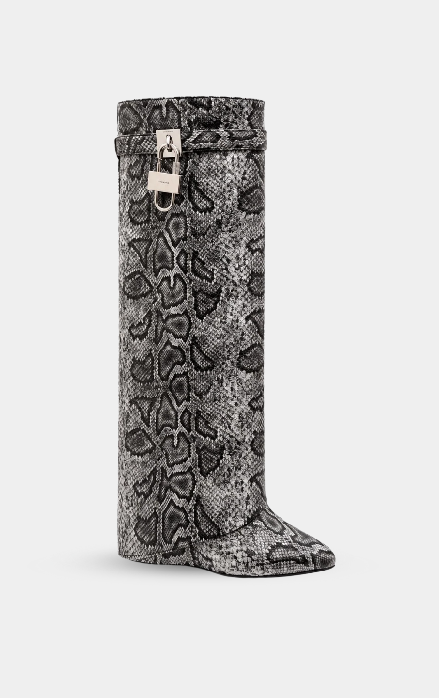 GIVENCHY Shark Lock Boots in Snakeskin