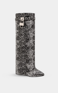 GIVENCHY Shark Lock Boots in Snakeskin