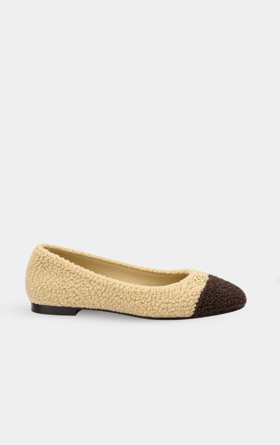 CHANEL Coco Neige 26' Ballet flat Beige/Brown