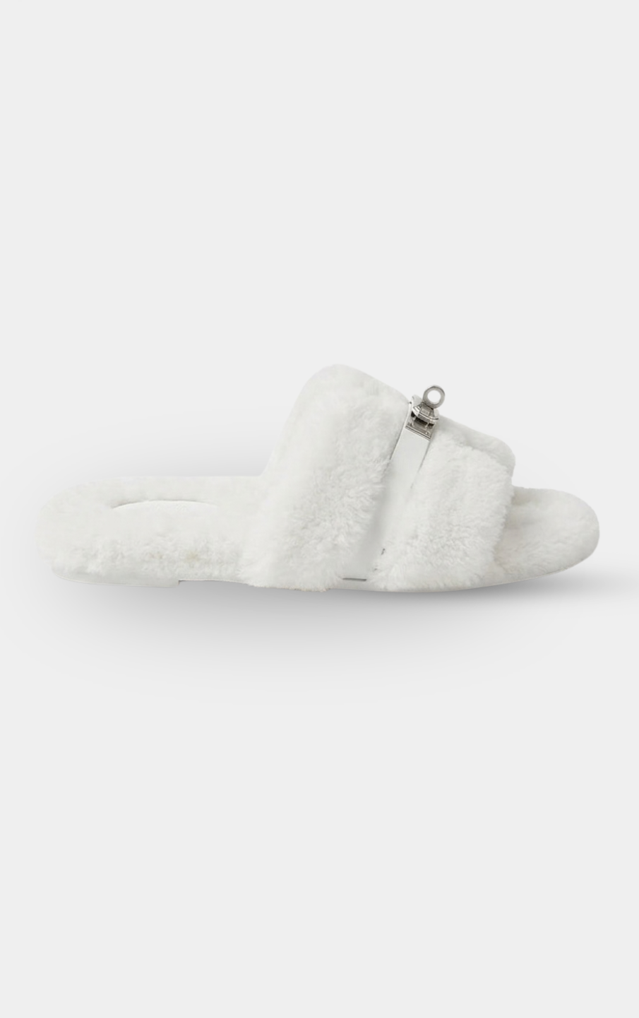 Hermès Oran Shearling Kelly buckle Sandal