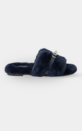 Hermès Oran Shearling Kelly buckle Sandal
