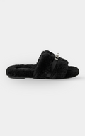 Hermès Oran Shearling Kelly buckle Sandal
