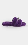Hermès Oran Shearling Kelly buckle Sandal