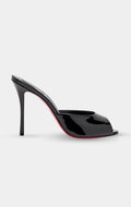LOUBOUTIN Me Dolly Patent Leather Black Mules