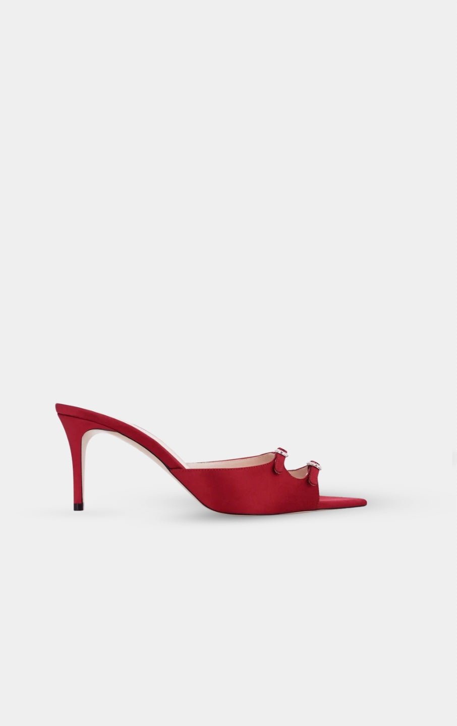 AW Carol Satin Heeled 95 Mules