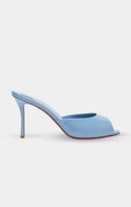 LOUBOUTIN Me Dolly Light Blue Patent Mules