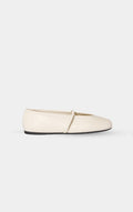 Miu Miu Ivory Nappa leather ballerinas