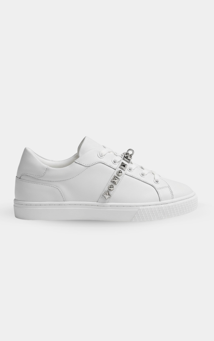 Hermès Day Silver Medor Studs White Sneaker