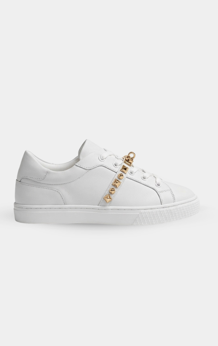 Hermès Day Gold Medor Studs White Sneaker