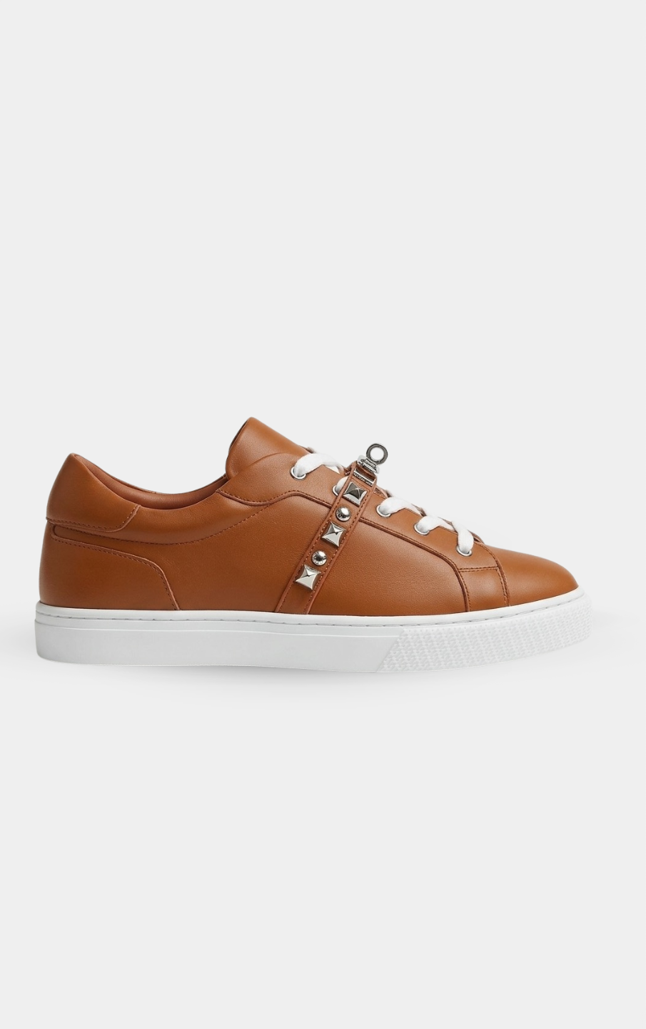 Hermès Day Medor Studs Caramel Brown Sneaker