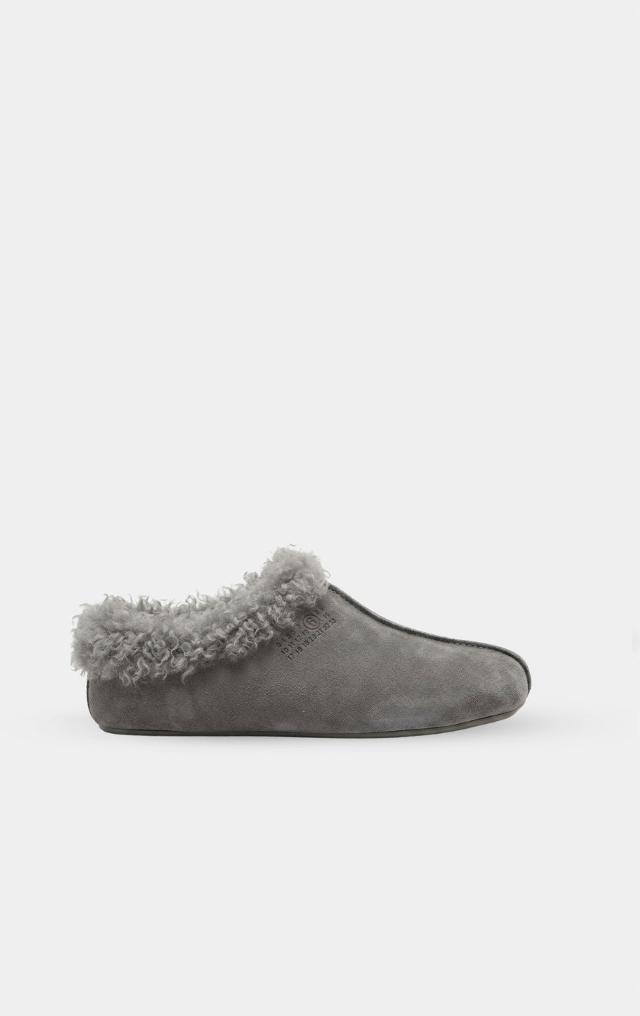MM6 Maison Margiela faux-shearling Numeric-print slippers