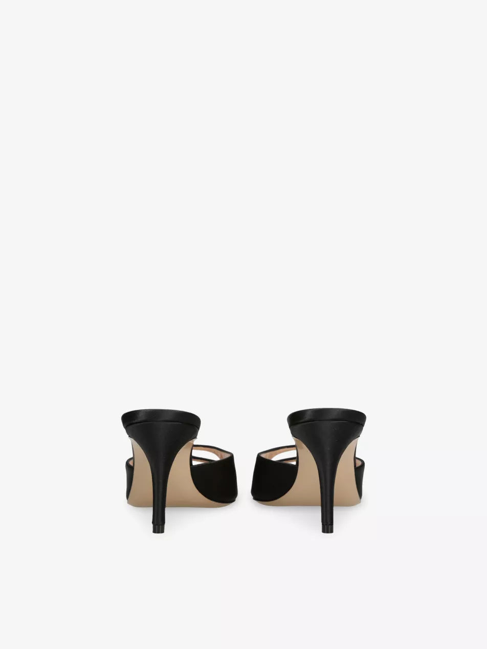 AW Carol Satin Heeled 95 Mules