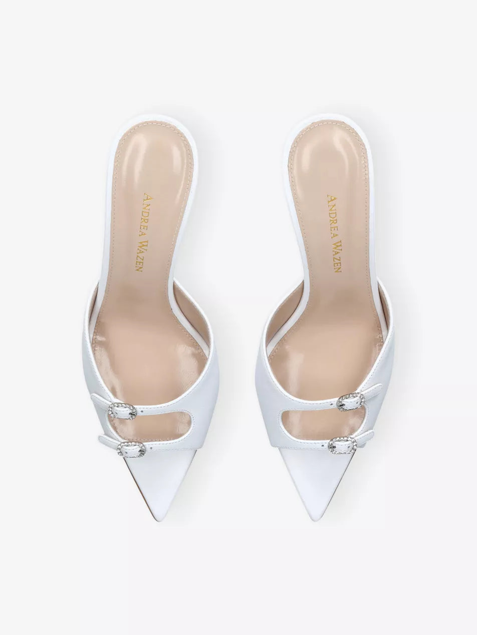 AW Carol Satin Heeled 95 Mules
