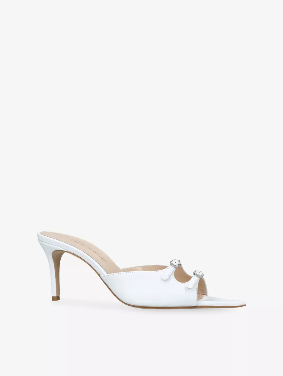 AW Carol Satin Heeled 95 Mules