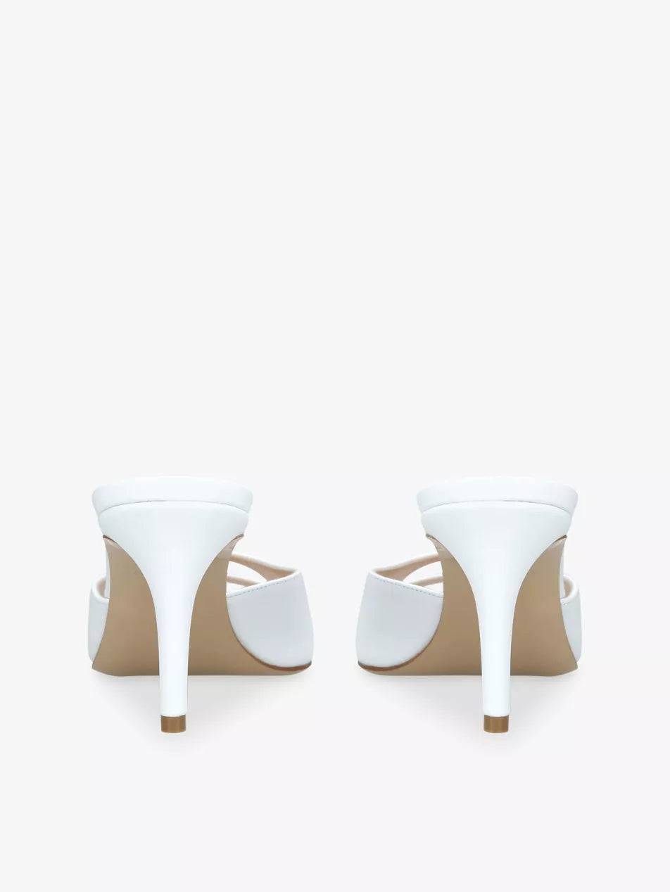 AW Carol Satin Heeled 95 Mules