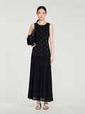 Rhinestone Floral Dress