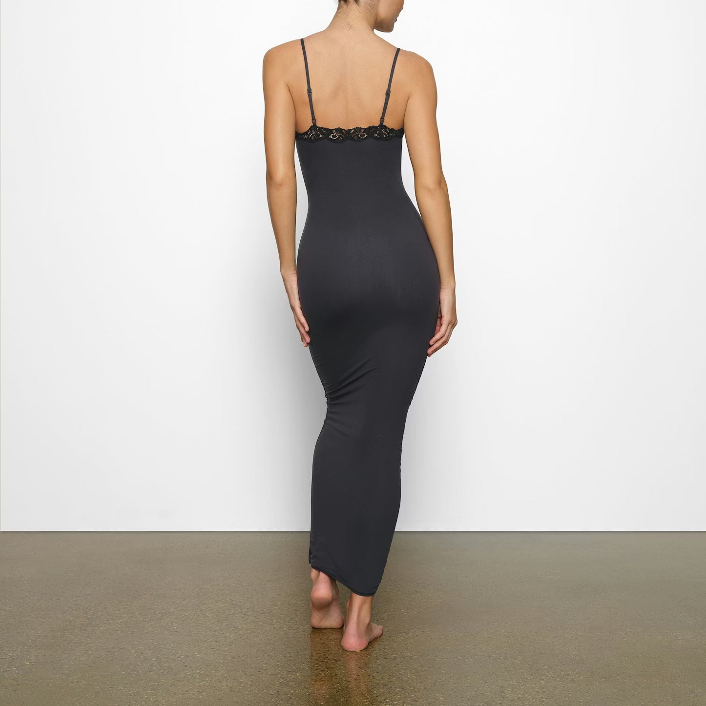 FITS EVERYBODY LACE LONG SLIP DRESS