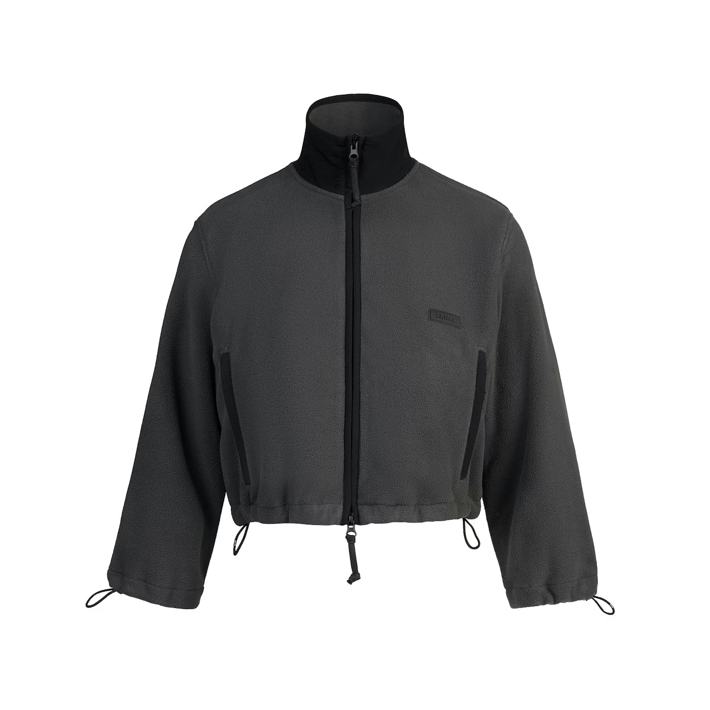 OUTDOOR FLEECE CROPPED 3/4 SLEEVE JACKET