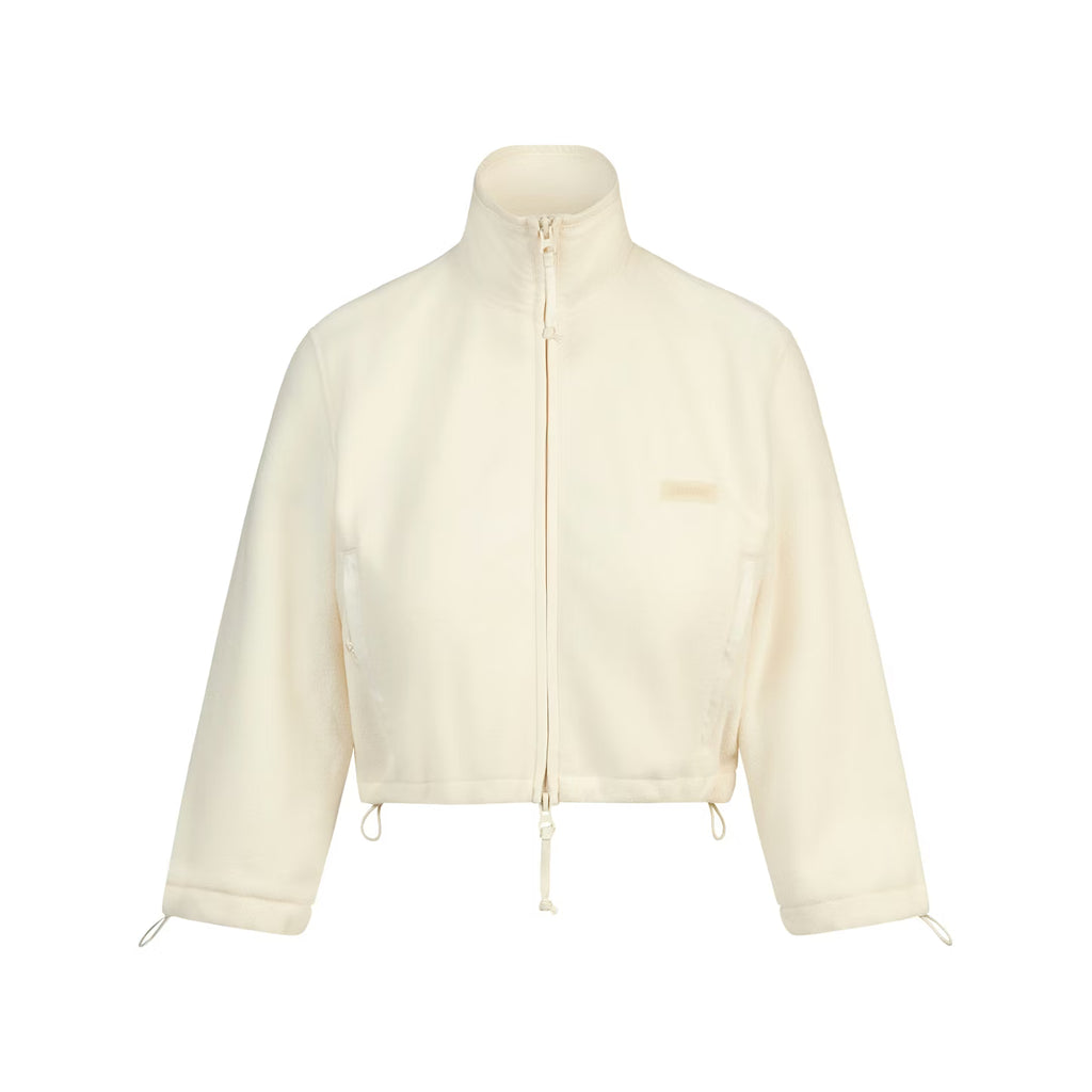 OUTDOOR FLEECE CROPPED 3/4 SLEEVE JACKET