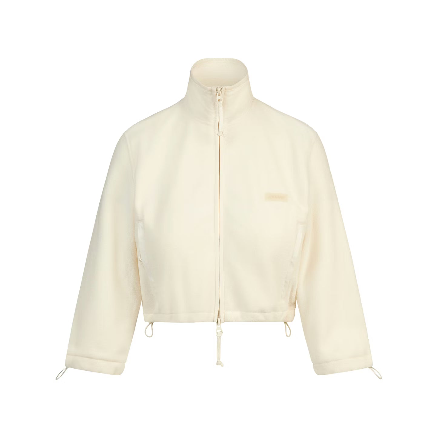 OUTDOOR FLEECE CROPPED 3/4 SLEEVE JACKET