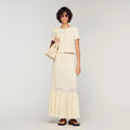 SANDRO RUFFLED KNIT SET